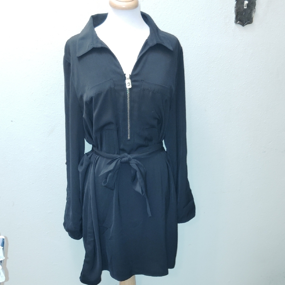 Michael Kors Black Long Sleeve Dress